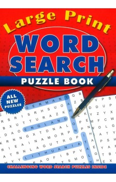 Large Print Word search Puzzle Books Red